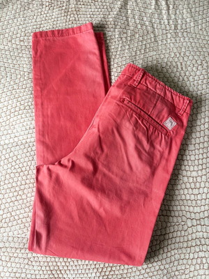 Scotch&Soda cotton pants red coral like new, size L