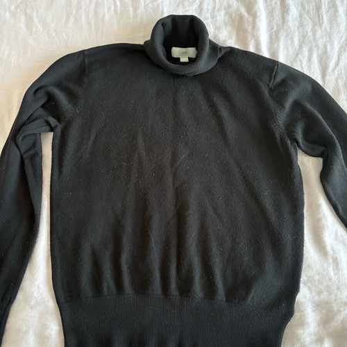 H&M Thin Knit Turtleneck Sweater used, black, size S
