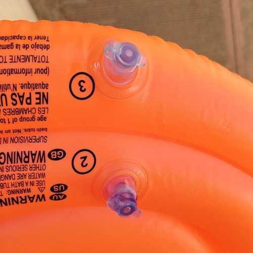 Baby float set like new with inflatable pool and noodle