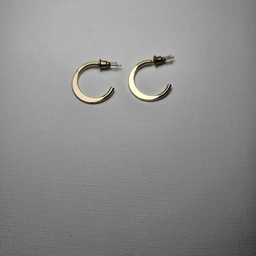 Apefthon Women's Hoop Earrings like new, gold color, stainless steel