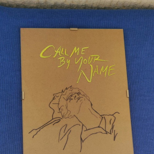 Call me by your name handmade glass painting