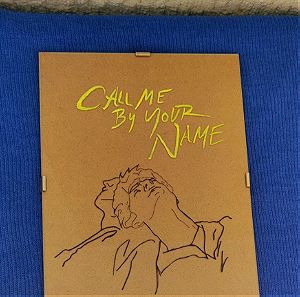 Call me by your name glass painting