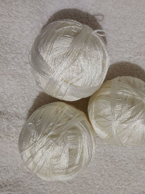 Knitting Yarn for Bags and Crafts, Like New, Pack of 3 Champagne Color