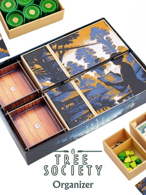 Tree Society Board Game Organizer new, fits sleeved cards