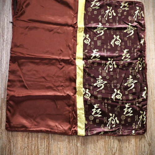 Pillowcase dark brown 77x75 cm 100% Siam silk