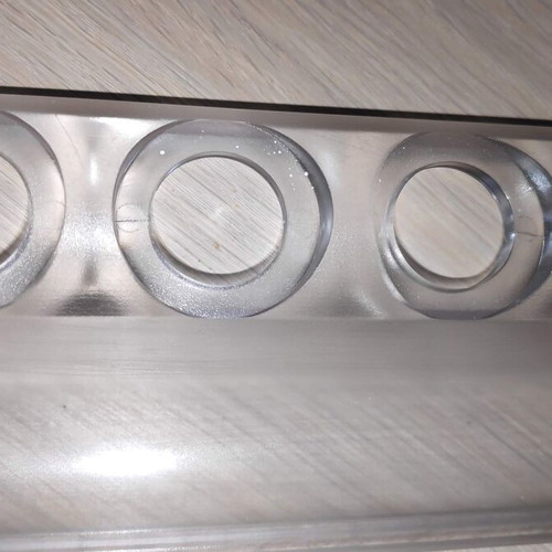 Cosmetic and amenities holder transparent plexiglass like new
