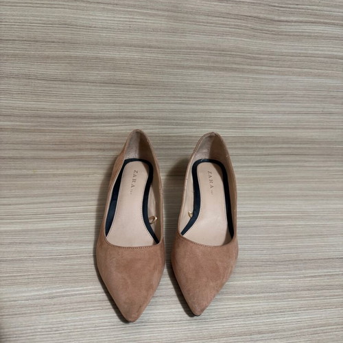 Zara suede pumps new, size 37, beige pink