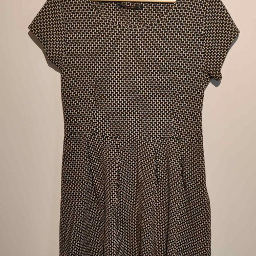 Raxevsky dress with black and white print XL like new