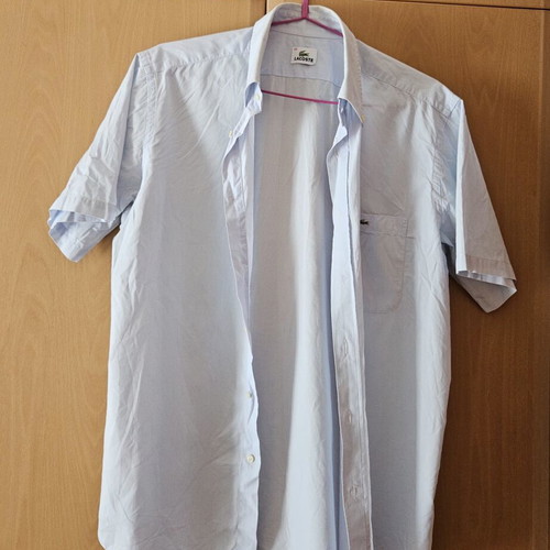 Lacoste classic short-sleeve shirt like new, 100% cotton