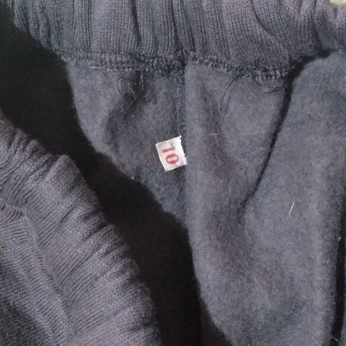 Vintage kids fleece pants dark gray new, size 10