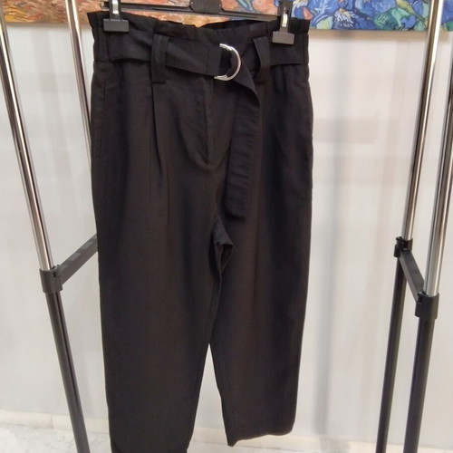 Zara Paperbag Black Pants size L like new