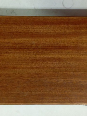 Wooden keepsake box like new, 9 fabric-lined compartments