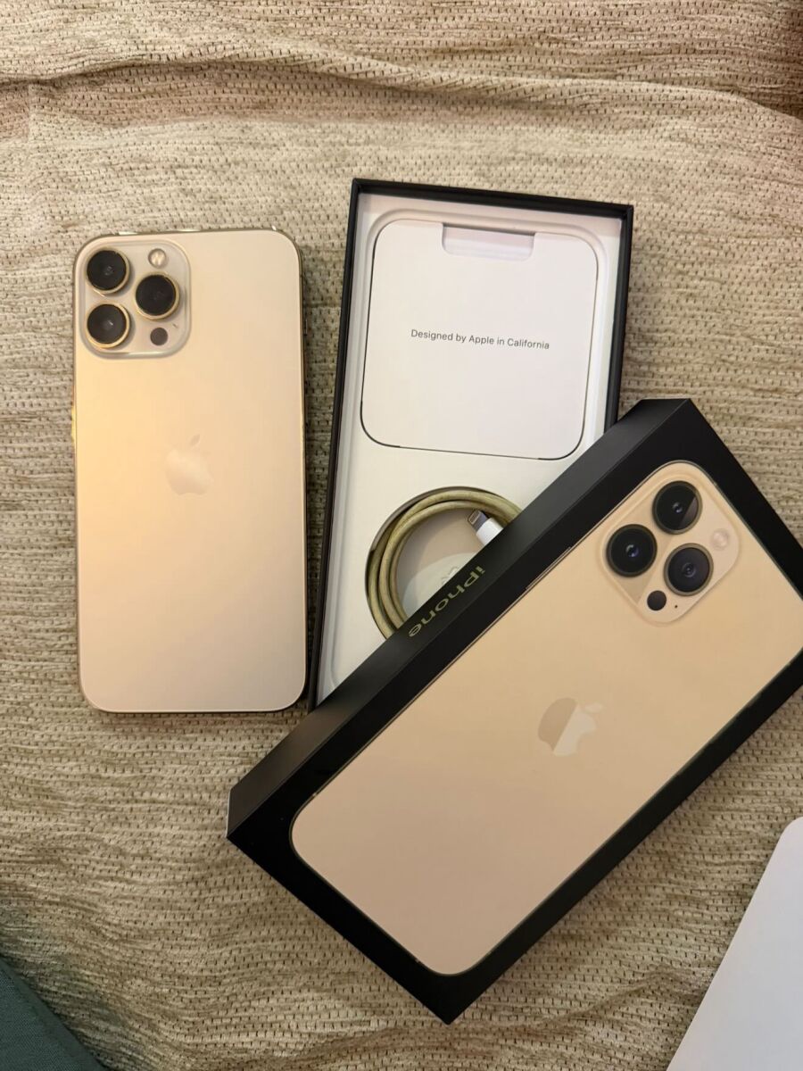 iPhone 13 Pro Max 128GB like new, gold - € 420,00 - Vendora.cy