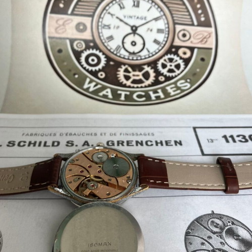 Isomax Super 17 Rubis vintage Swiss mechanical watch used