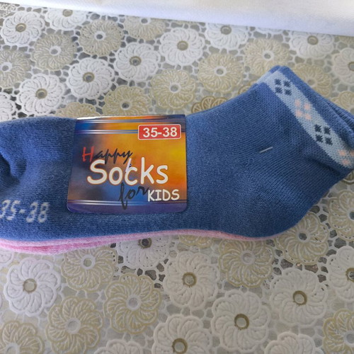 Children's socks new, set of 3 pieces, size 35-38
