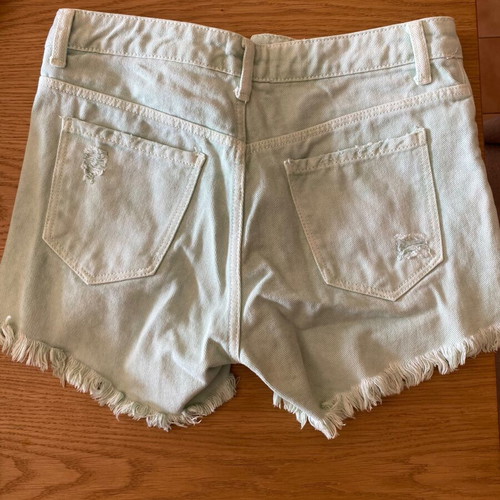 Tally Weijl denim shorts, turquoise, 100% cotton, size M