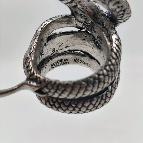 Alchemy Gothic ring used, silver, size 19.5 mm