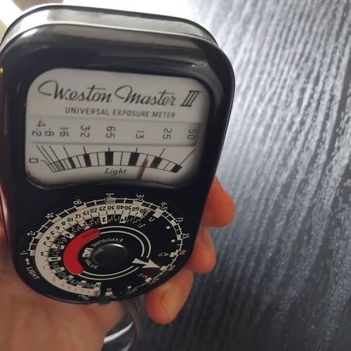 Weston Master III vintage exposure meter used, made in England