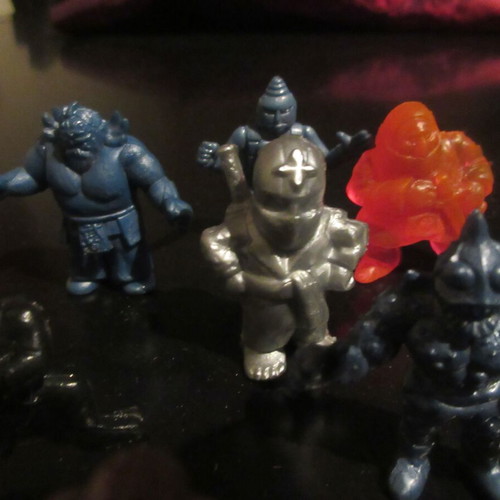 Lot of Exogini and Panose figures in various colors 80s like new