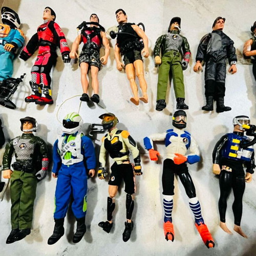 Action Man used, pack of 13 figures 1993-2000