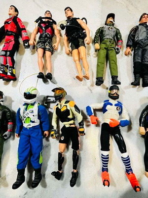 Action Man used, pack of 13 figures 1993-2000