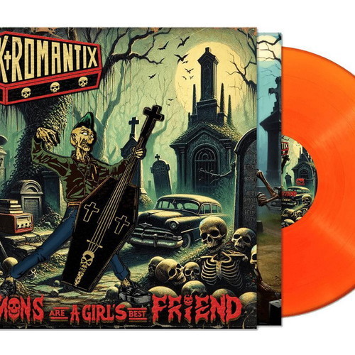 Nekromantix Demons Are A Girl's Best Friend LP new, 2024 orange vinyl