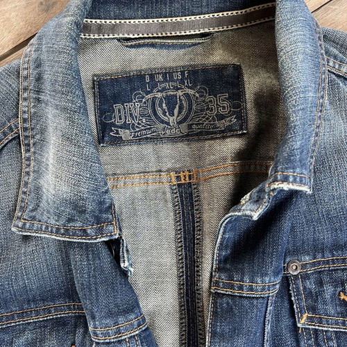 Men's denim jacket like new, size L