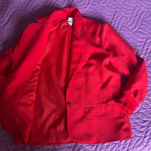 Red jacket with shoulder pads like new
