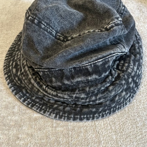 Denim hat black faded like new