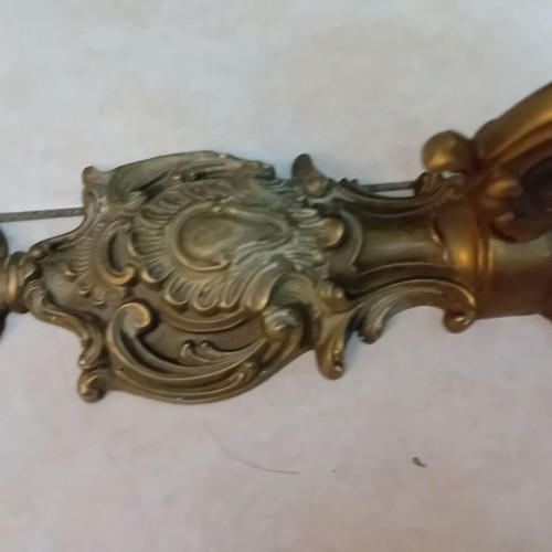 Large brass applique like new, solid, antique