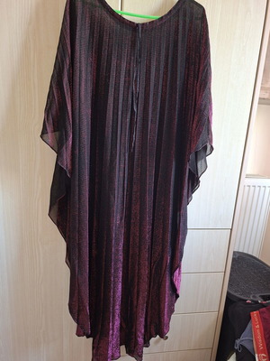 Women's iridescent black pink purple dress semi-transparent like new