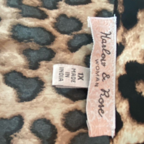 Midi women's dress animal print with buttons and belt like new