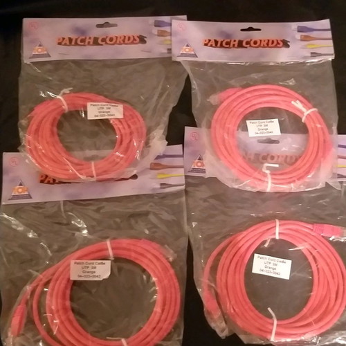 UTP CAT 5 cable 3m orange new