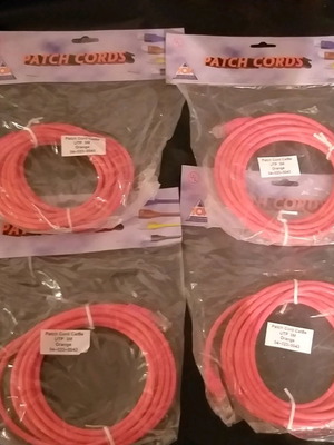 UTP CAT 5 cable 3m orange new