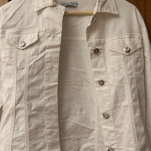 Victoria Verdi spring jacket like new, white, size M