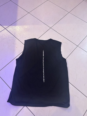 Manfinity Black Graphic Tank Top, Size M