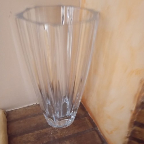 Crystal vase new, height 29 cm