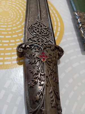 Decorative stiletto with horse head Khanjar, like new, 30 cm