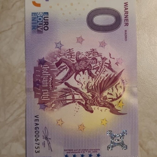 0€ banknote like new, official Gotham City souvenir