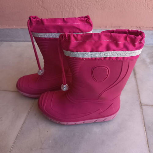 G & G children's rain boots used size 31 pink