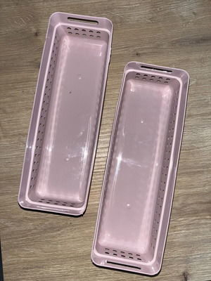 Storage boxes like new, pack of 2, pink