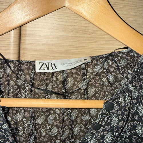 Zara shirt-blouse like new, medium wide fit multicolor