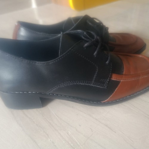 Fratelli Petridi moccasins size 37 like new, two-tone black and brown