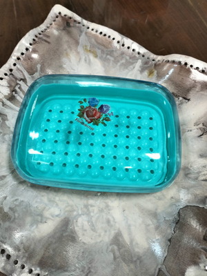 Soap Case with Turquoise Base new