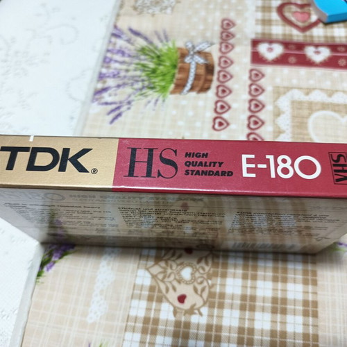 TDK E-180 video cassette new sealed blank for recording