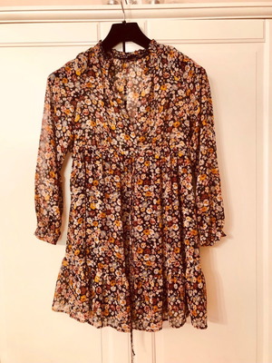 Zara floral κοντό φόρεμα σαν καινούργιο, πολύχρωμο