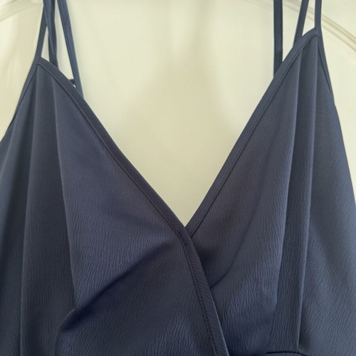 Nadia Rapti dress like new, dark blue with slit and open back
