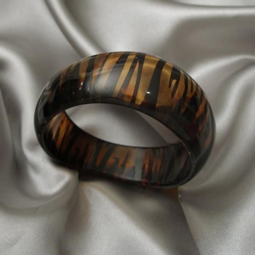 Lucite bangle bracelet collection