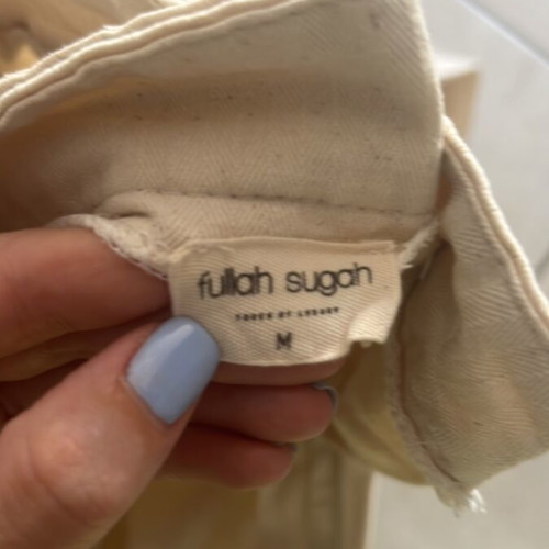 Fullah Sugah beige skirt with slit, new, size M 38 10