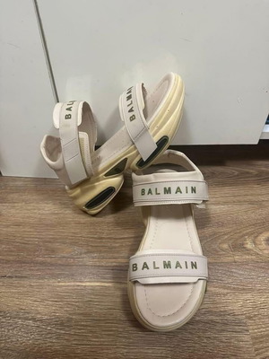 Balmain women's sandals used, size 39, beige
